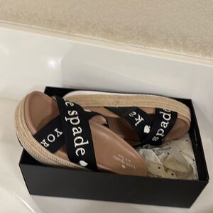 Kate Sade platform espadrille